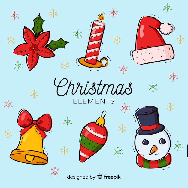 Hand wyci? Gn ?? christmas elementów kolekcji