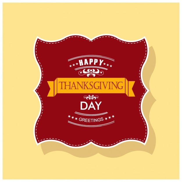 Happy Thanksgiving Day Card Retro