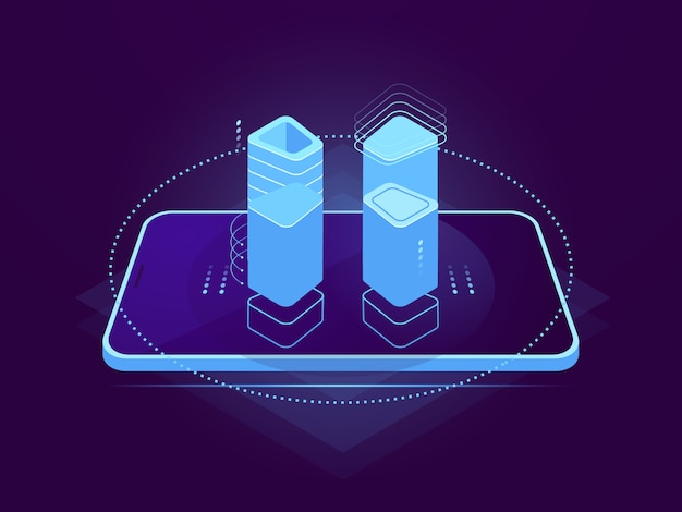Hosting Serwera W Chmurze, Interfejs Mobilny, Holograficzny Element Sterujący, Przechowywanie W Chmurze, Zdalna Baza Danych