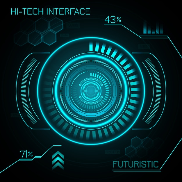 Hud futurystyczne tło