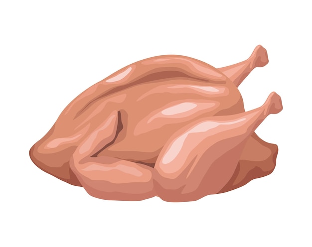 Bezpłatny wektor ikona produktu rzeźnika mięsa z kurczaka