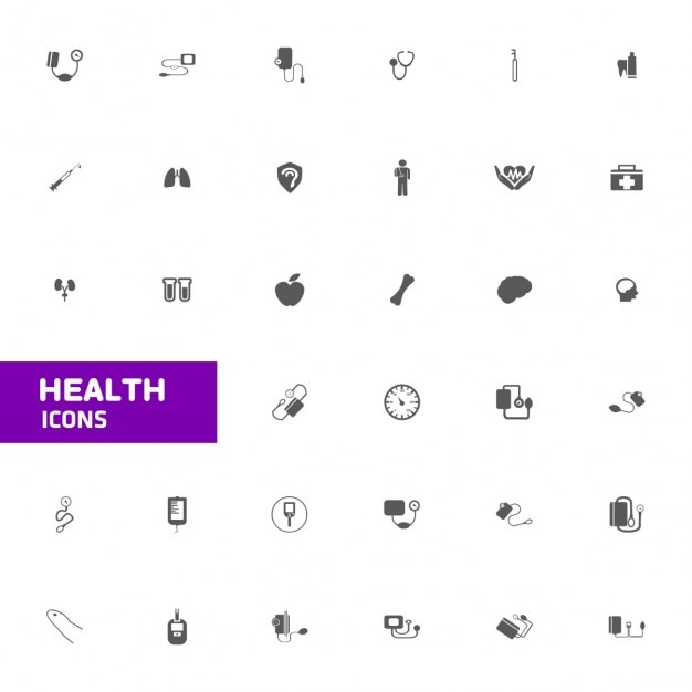 Ikona zestaw medyczny opieki zdrowotnej ilustracji wektorowych ikon
