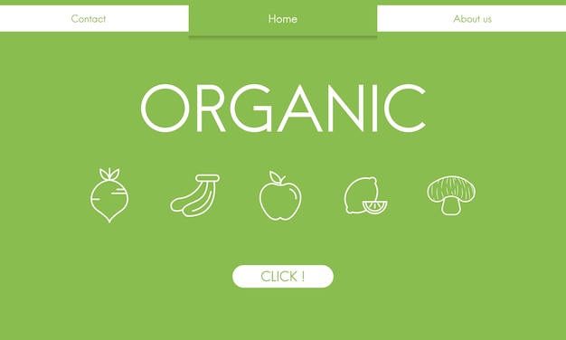 Illsutrated Of Organic Food Background