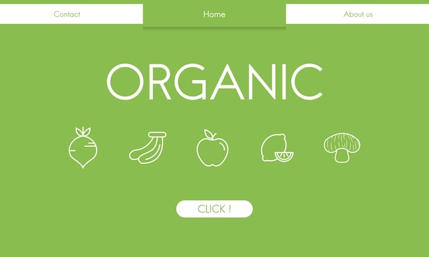 Illsutrated of organic food background