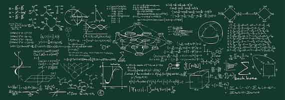 Bezpłatny wektor ilustracja chemicznych formuł