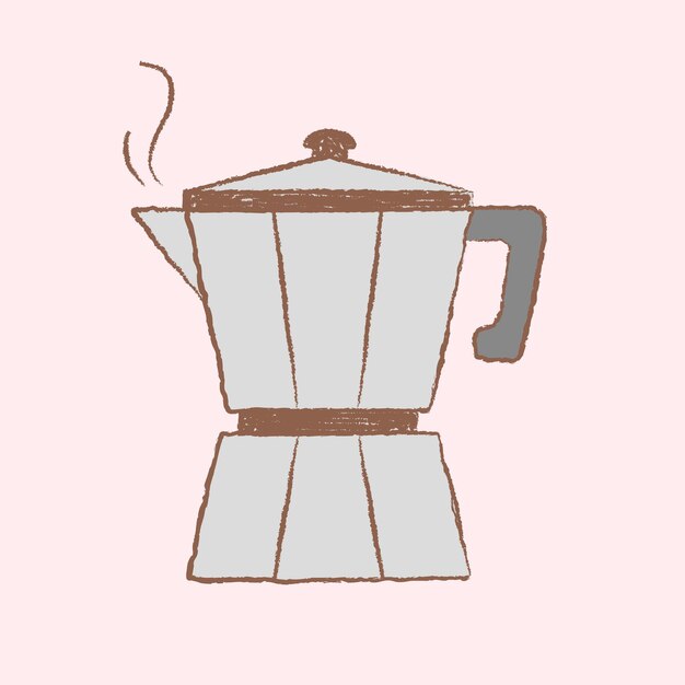 Ilustracja do kawy moka, kawiarnia i piekarnia, wektor projektu