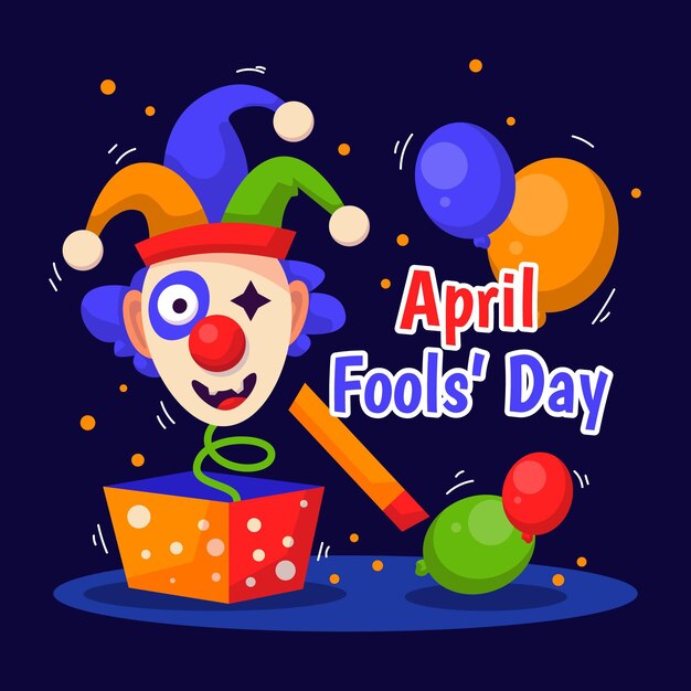 Ilustracja dzień prima aprilis