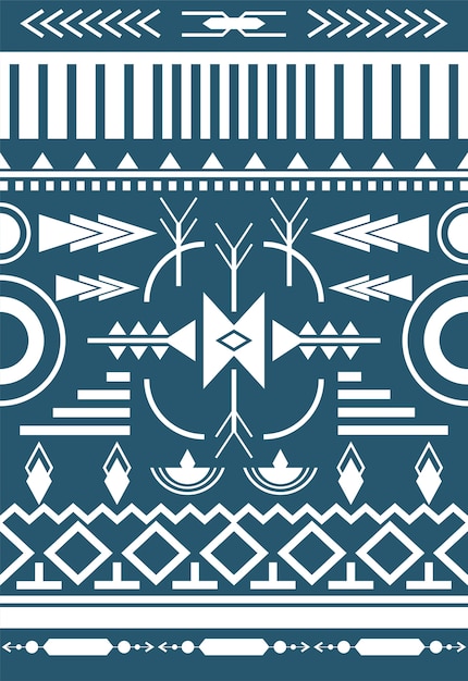 Ilustracja etniczny wzór