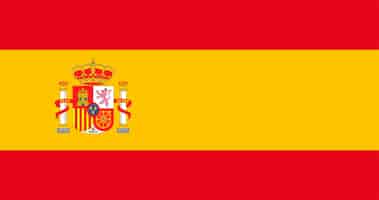 Bezpłatny wektor ilustracja flaga hiszpanii