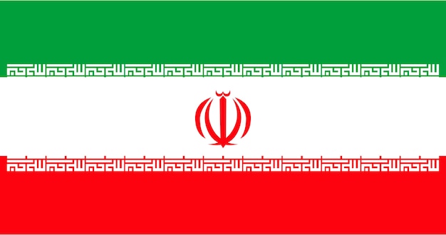 Bezpłatny wektor ilustracja flaga iranu