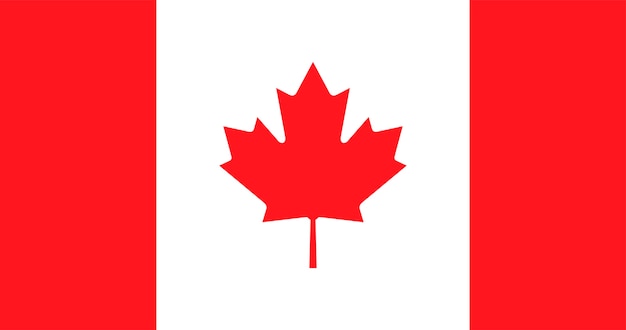 Bezpłatny wektor ilustracja flaga kanady