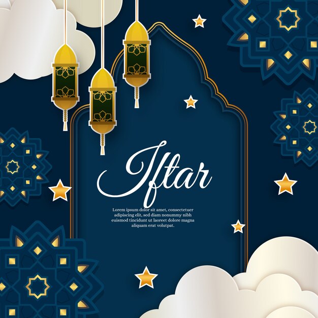 Ilustracja gradientu iftar