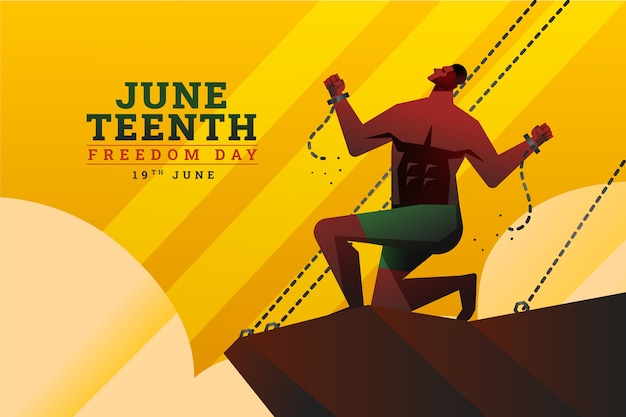 Ilustracja gradientu juneteenth