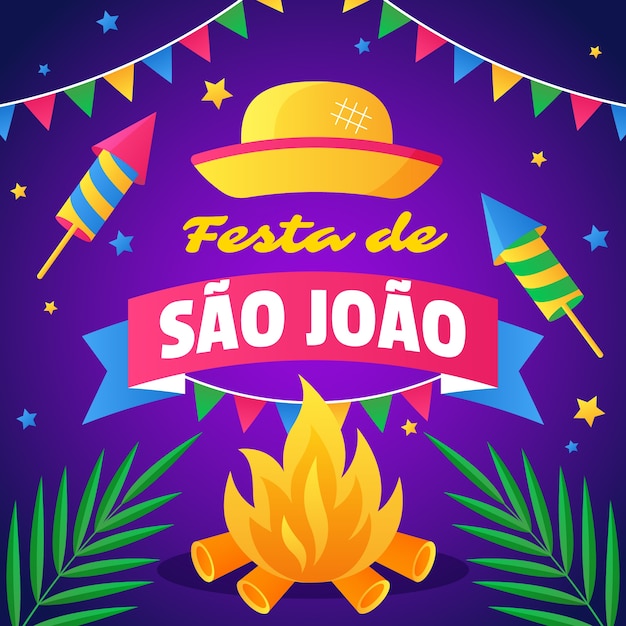 Ilustracja Gradientu Sao Joao