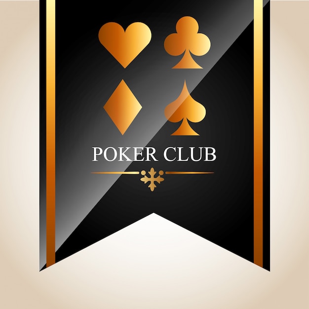 Bezpłatny wektor ilustracja klubu pokerowego