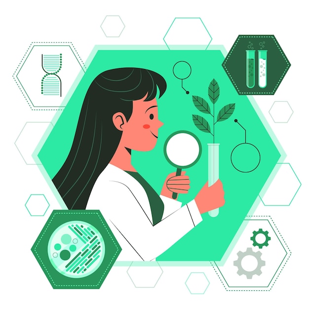 Ilustracja Koncepcja Biotechnologii