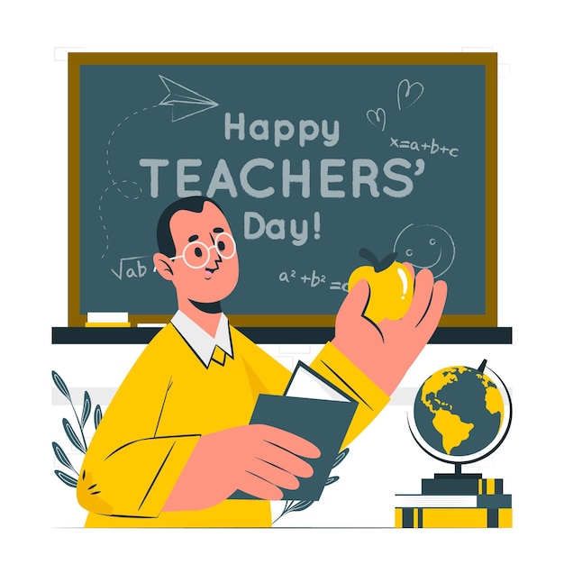 Ilustracja Koncepcja Dnia Nauczyciela