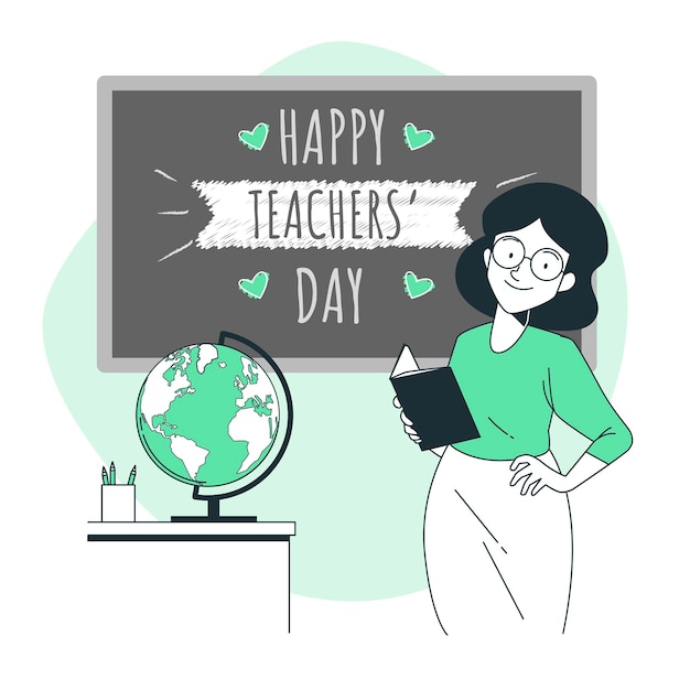 Ilustracja Koncepcja Dnia Nauczyciela