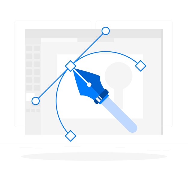 Ilustracja koncepcja grafik