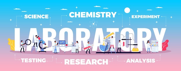 Ilustracja Koncepcja Laboratorium