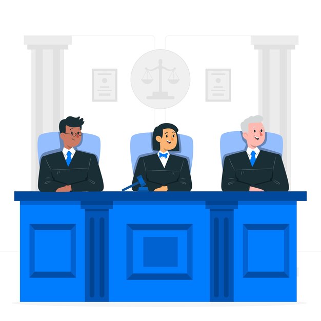 Ilustracja koncepcja sądu najwyższego