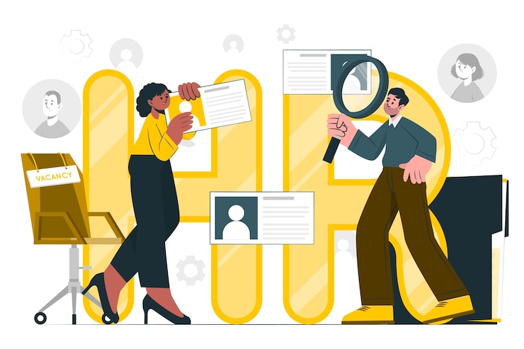Bezpłatny plik Wektor ilustracja koncepcja zasobów ludzkich