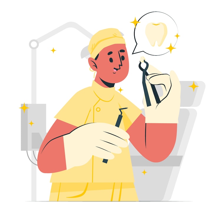 Bezpłatny plik Wektor ilustracja koncepcji dentystycznej