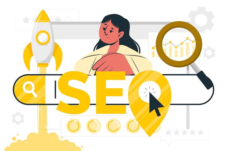 Bezpłatny plik Wektor ilustracja koncepcji optymalizacji seo