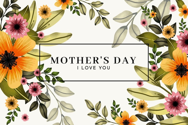 Ilustracja Kwiatowy Dzień Matki