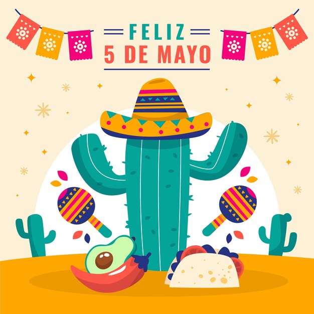 Ilustracja na obchody cinco de mayo