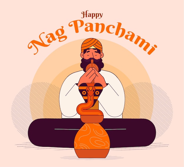 Ilustracja Nag Panchami