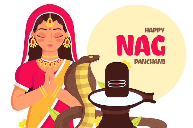 Ilustracja Nag Panchami