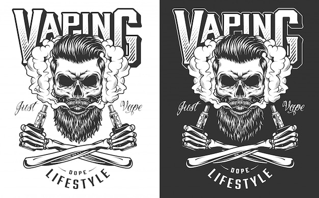 Bezpłatny wektor ilustracja odzieży vaping