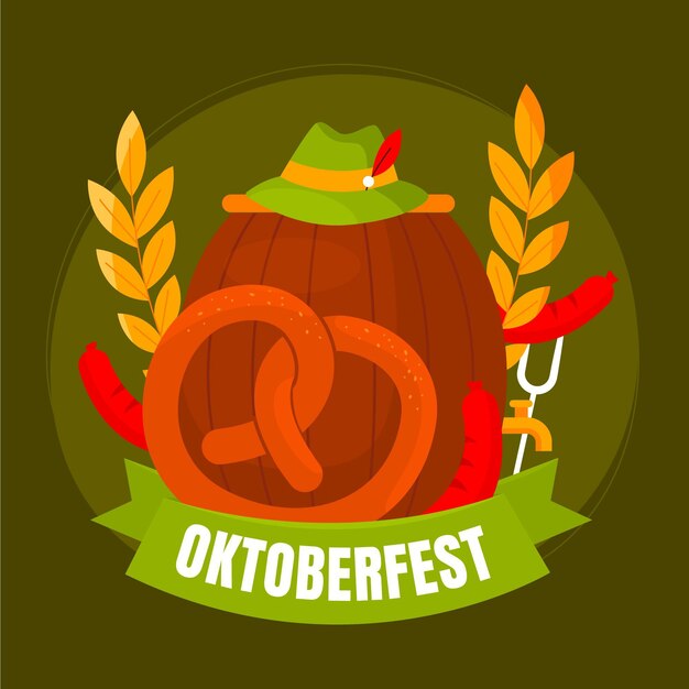 Bezpłatny wektor ilustracja oktoberfest