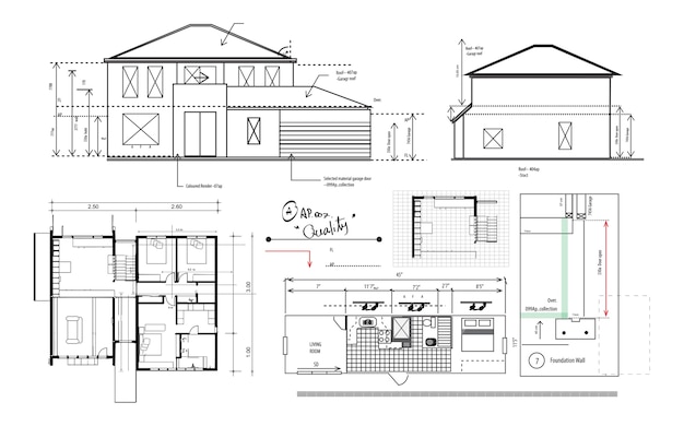 Ilustracja planowania domu