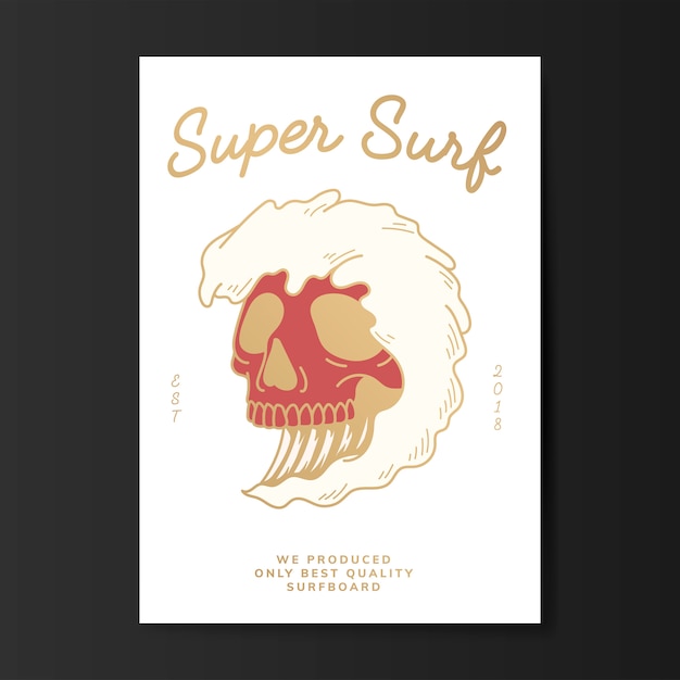 Ilustracja Super Surf Logo