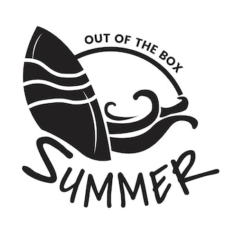 Ilustracja typografia lato i wakacje