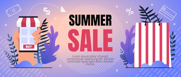 Bezpłatny wektor ilustracja wektorowa summer sale percent letter.