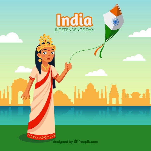 Indyjski Dzień Niepodległości Tło