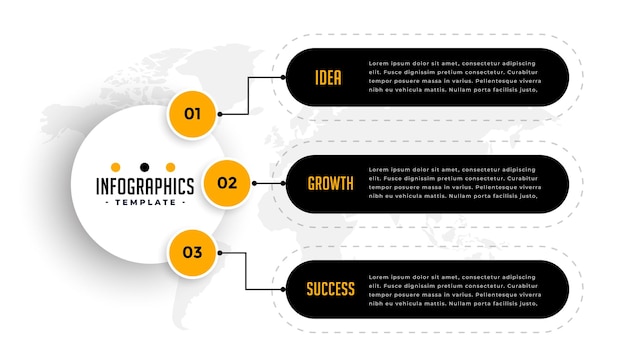 Bezpłatny wektor infograficzny baner wykresu opcji biznesowych dla sukcesu firmy