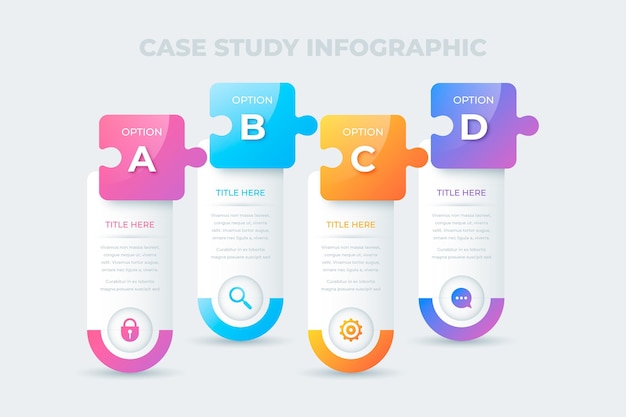 Infografika Gradientowego Studium Przypadku