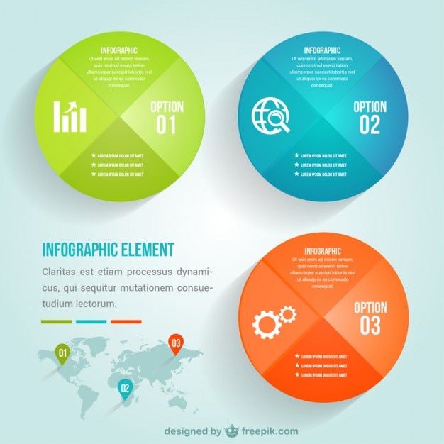 Bezpłatny wektor infografika szablon dla biznesu