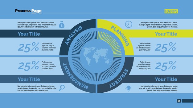 Bezpłatny wektor infografika szablon projektu