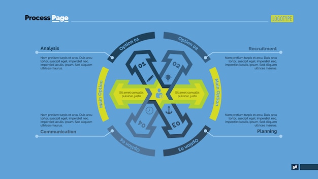 Bezpłatny wektor infografika szablon projektu