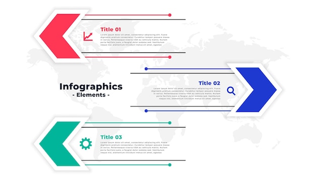 Infografika Szablon W Stylu Strzałki