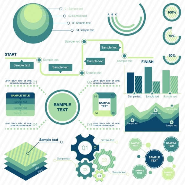 Bezpłatny wektor infografika wzór szablonu