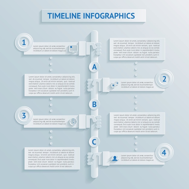 Infografiki Osi Czasu Papieru