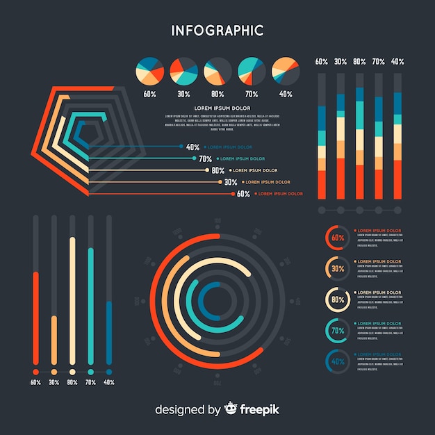 Bezpłatny wektor infographic szablon