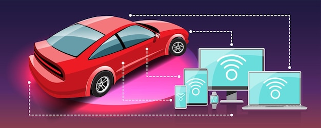 Bezpłatny wektor internet rzeczy inteligentne urządzenie do łączenia i sterowania iot w sieci przemysłowej i zamieszkania w dowolnym miejscu i czasie każdy i każdy biznes z internetem technologia it dla futurystycznego świata