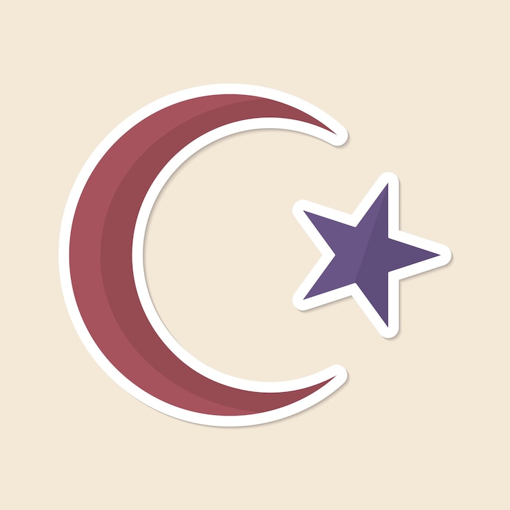 Bezpłatny plik Wektor islamski sierp księżyca i symbol gwiazdy wektor